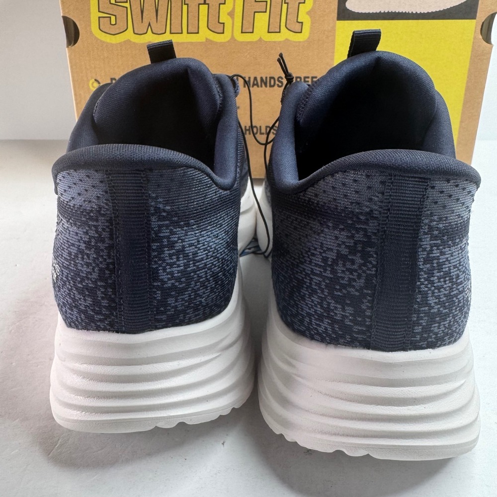 Skechers Hands Free Slip-ins Swift Fit Mens Navy Sneaker 66750S Size 8 - Picture 6 of 9